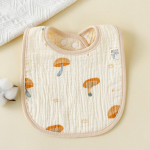 Uus marli U-kujuline beebi pudip&otilde;lled, armas 6 kihti puuvillane s&uuml;ljer&auml;tik vasts&uuml;ndinu r&ouml;hitsemislapid, bandaanisall poisile, t&uuml;drukule toitmiseks.