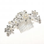 Wedding Flower Pearls Hair Clip Juuksekamm naiste pruudile
