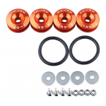 Eesmise ja tagumise p&otilde;rkeraua tugevduskruvid JDM autodele. Valmistatud alumiiniumisulamist, ideaalne auto modifikatsioonide jaoks. oranž