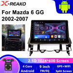 Mazda 6 Atenza GG 2002 - 2007 jaoks 2K QLED / IPS Android DSP Autoraadio Multimeedia Video M&auml;ngija GPS CarPlay Peaseade 1GB+32GB carplay
