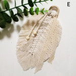 Avaleht Creative Cotton Braid Coaster K&auml;sitsi valmistatud Macrame Cup padi Bohemia Style Libisemisvastane tassimatt E