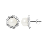PERLINEA - K&otilde;rvar&otilde;ngad - Corolle Natural White magevee kultiveeritud p&auml;rlid - 925 Sterling Silver - Naiste ehted valge