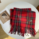 Punane Tartan Tutt Sall Stiilne Vintage Dekoratsioon Kaelasall S&uuml;gis Talv K&uuml;lmakindel soe Unisex M&auml;his Sall Hijab Stoles 210x68cm