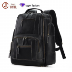 Meeste retro-suur mahutav reisi- ja &auml;riseljakott &ndash; sobib 15,6-tollisele s&uuml;learvutile Plain Leather must