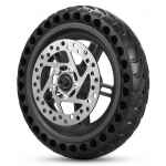 Elektrilise rolleri tagarehv koos rattarummuga ketaspidurikomplektiga 8,5-tolline tahke elektriline rolleri ratas must