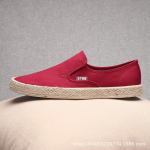 Mood Kevad S&uuml;gis Mood Meeste L&otilde;uendkingad Espadrillid Meeste Vabaaja Pealelibistatavad Hingavad Loaferid Meeste Madalad Kingad Zapatos Hombre 38 punane