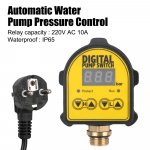 220V Digital Automatic Air Pump Water Oil Compressor 0-10 Bar 1/2'' interface Pressure Controller Switch Eletronic Pressure Controller