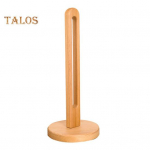 Puidust paberr&auml;tikuhoidja stabiilse p&otilde;hjaga libisemiskindla disainiga, h&otilde;lpsasti seadistatav k&ouml;&ouml;girulli paberihoidja hoiureiil beež