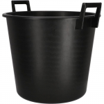 Seau de ma&ccedil;on plastique - KOTARBAU - Rond 40L - Noir