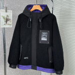 Suures suuruses 4XL-10XL Moodne meeste polaarfliismantel Talvine Oversize &uuml;ler&otilde;ivad Kapuutsiga vabaaja lahtine paks soe jope 4XL must