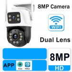 WiFi IP 12MP 6K Kolme objektiiviga 8x Suumiga J&auml;lgimine AI J&auml;lgimisega Kaitse V&auml;litingimuste Turvakaamera CCTV Kaamera 4K 8MP Camera