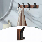 Coat Hook for Wall Mounting Wooden Hanger Coats And Hats in Dorm Room Single Hook