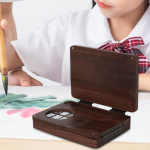 Aquarellv&auml;rvide karp Kokkupandav Reisimiseks Kunstitarbed Maalimiseks K&auml;sit&ouml;&ouml; Portatiivne Palett Puidust