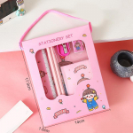 6 tk loominguline laste kirjatarvete komplekt Multikas pliiatsiteritaja kustutuskumm m&auml;rkmeraamat joonlaud pliiats Kawaii koolitarbed kingitused A4