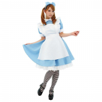 Halloweeni naiste t&auml;iskasvanute anime Alice seiklus Sinine peokleit Alice Dream Naiste Sissy neiu Lolita Cosplay kost&uuml;&uuml;m S&Alice adventure