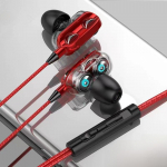 Neljatuumalised kahekordse d&uuml;naamilise elemendiga juhtmega k&otilde;rvasisesed k&otilde;rvaklapid Type-C-ga Apple'i, Androidi, Huawei, OPPO, Xiaomi, Vivo seadmetele null sinine