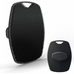 Pehme silikoonist kehakoorija, k&auml;eshoitav du&scaron;ipuhastushari, &otilde;rn koorimine ja massaaž igale nahat&uuml;&uuml;bile must