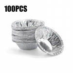 Munakoogivormid &Uuml;hekordsed alumiiniumfooliumist tassid Mini pirukapannid Ringikujulised k&uuml;psetustopsid Quiche Kook K&ouml;&ouml;k Restoran Pagari T&ouml;&ouml;riistad