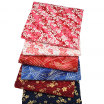 6 tk Jaapani stiilis kangast ruudud tr&uuml;kitud puuvillane teppimine k&auml;sitsi valmistatud lapiline riie lillemustriga kodutekstiil materjal 24x24cm 24 x 24CM