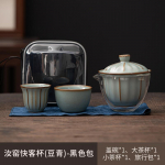 V&auml;lireiside teekomplekt keraamiline &uuml;ks pott kaks tassi kiirtassi komplekt Kaasaskantav Hiina teetseremoonia Pu'er Tie Guanyin teekomplekt s&otilde;brale kingitus