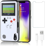 2 &uuml;hes Gameboy 36 m&auml;ngu telefoni&uuml;mbris iPhone 13 14 15 16 Pro Max 12 Mini 11 XR X XS 8 7 Plus 15Pro jaoks Game Boy p&otilde;rutuskindel &uuml;mbris For iPhone 14 valge