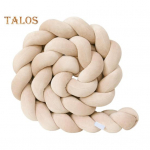 Dekoratiivne padi &uuml;mberringi kaitseb voodite ja diivani k&uuml;lgi ja nurki Pehme PP puuvillane t&auml;idis Kolme kiuduga punutisega v&otilde;revoodi punutud tarvik