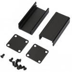 Alumiiniumist korpus PCB Instrument Shell elektrooniline jahutuskast must 25*25*50mm