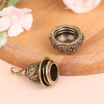 Brass Gourd Lucky auto v&otilde;tmehoidja ripatsid Pill Box ravimikarp, konteiner pudel