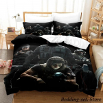 M&auml;ng Call of Duty Simon Ghost Riley Voodipesukomplekt Joonisfilm Anime Kolmeosaline Komplekt T&auml;iskasvanu Laps Magamistuba Tekikotikomplektid 3D Laske M&auml;ng US Twin 172x218cm