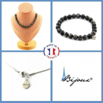 Pierres et Min&eacute;raux. Parure bijoux Bracelet Collier 20 Perles Labradorite 8 mm. Chaine en Taille personnalisable.