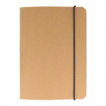 Carnet de notes quadrill&eacute; avec &eacute;lastiques