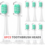 Elektrilised Sonicu varupead T300 T500 U-stiilis 3D valgendavad hambaharjapead koos kaitsekatetega 10PCS roheline