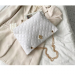 Tikitud ostukott Naiste kott Naiste emakott Korea versiooni kandekott valge