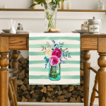 Hydrangea Butterfly linane lauajooks &ndash; v&auml;rviline lilleline sisekujundus k&ouml;&ouml;ki, einestamiseks v&otilde;i peoks 90 cm