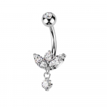Crown Zircon Belly Button Ring &ndash; k&otilde;hutantsu ehted neljas v&auml;rvitoonis