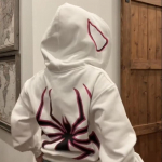 Street Hoodie Spider Punk T&otilde;mblukuga kapuuts Eriti suure mustriga dressipluus gooti Harajuku meeste ja naiste riided S