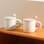 K&otilde;rge V&auml;limusega V&auml;ike V&auml;rske Keraamiline Veetass Loov Lihtne Makroon Kohvitass Kodu Paari Kontori Kruus default