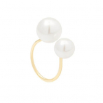 2 tk Naiste Avatud S&otilde;rmus Faux P&auml;rl Avatav Reguleeritav Poleeritud Kerge Elektrogaalvaniseeritud Ballikleit Peo S&otilde;rmus Nimetiss&otilde;rmele Ebakorrap&auml;rased Naiste Ehted kuldne