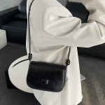 Tofu kott naiste s&uuml;gis/talvine Crossbody kaenlaaukott v&auml;ike kandiline kott ehtsast nahast Premium Sense &otilde;lakott naistele must