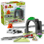 LEGO Duplo Duplo Town Raudtee R&ouml;&ouml;pad ja Tunnel M&auml;nguklots Hariduslik 1 ja pool 2 4 V&auml;ikelapse M&auml;ngumaja Rong S&otilde;iduk 10425 gray