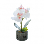 Kunstlillede liblikas orhideepott Bonsai aia isetegemise peom&ouml;&ouml;bli sisekujundus valge