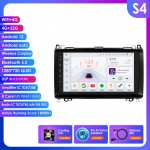 HIzpo 9 Android 13 Wireless Carplay for Mercedes Benz B200 W245 W639 W906 Sprinter Navi GPS 2 Din Car Radio Multimedia Player RDS DSP Bluetooth SWC S4 8Core 4G 32G AI