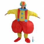 T&auml;iskasvanute t&auml;ispuhutav suur tagumikuga klounikost&uuml;&uuml;m Veekindel t&auml;ispuhutav klouni cosplay riietus 150?190 cm