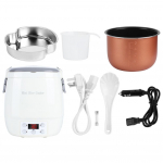 1,6-liitrine kaasaskantav elektriline mini-riisikeetja nutikad toiduaurutid koduseks autokasutuseks, tulemasin 12V