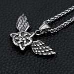 Uus Keldi s&otilde;lme tiibadega ingli ripats kaelakee Punk Street Viikingi kaelakee Meeste mood P&otilde;hjamaade ehted Kingitus