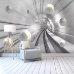 Moodne Fototapeet Abstraktne Tunneli Ruum Kera 3D Seinakate Elutuba Magamistuba Kodu Kaunistus Seinapaberid 200 cm(W) x 140 cm(H)