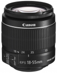 Canoni standardsuumobjektiiv IS II &uuml;hilduv EF-S18-55mm F3.5-.5.6 APS-C