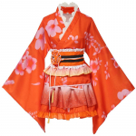 Jaapani minikimono kurtisaani suvine ilutulestik Jaapani riided Cosplay kost&uuml;&uuml;m [BLESSUME] Riided, Cosplay, Yukata, top, l&uuml;hike, armas, haori, kleit,