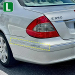 aastatele 2007-2009 W211 Mercedes Benz E320 E350 E550 E63 AMG Tagumise p&otilde;rkeraua kroomliist 2118852721 2118852821