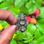 Labradorite Handmade 925 Sterling Silver Jewelry Ring Size 8.5 f6q16